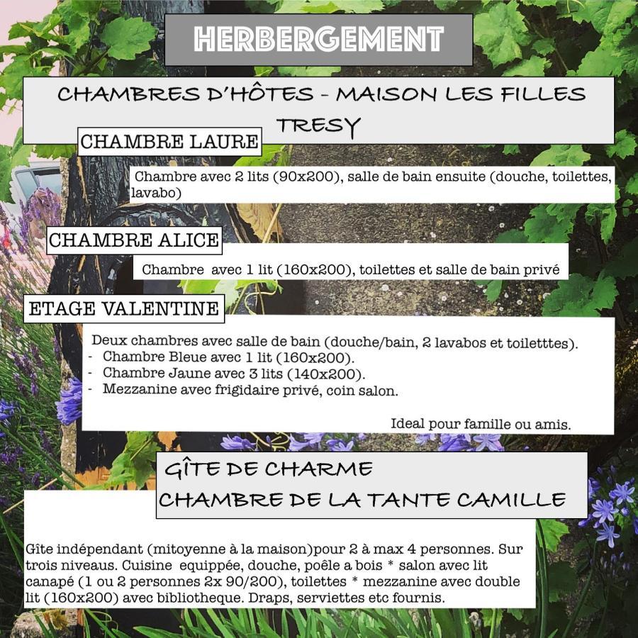 Chambres D Hotes Les Filles Tresy Passenans Luaran gambar